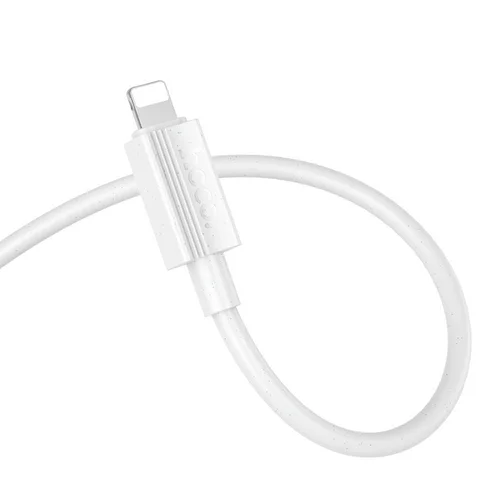 Hoco X107 USB-C–Lightning kabelis 1 m, baltas image 1