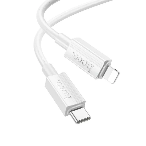 Hoco X107 USB-C–Lightning kabelis 1 m, baltas image 2