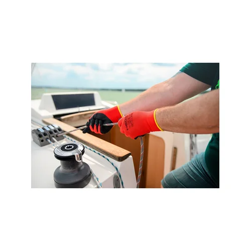 NEO TOOLS 3121X Darbinės pirštinės, lateksu dengtas poliesteris, Dydis 10 image 2