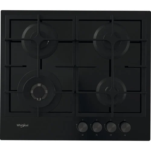 Whirlpool AKT 6455/NB1 4 zonų juoda dujinė kaitlentė image 1