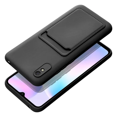 CARD silikoninis dėklas Xiaomi Redmi 9A / 9AT, juodas image 3