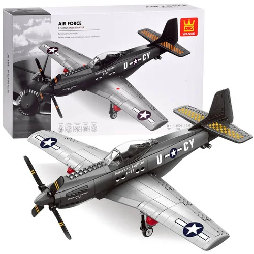 ZA4624 P-51 Mustang techninių blokų rinkinys, 258 vnt. image 1