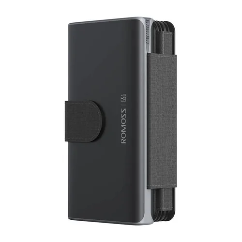 ROMOSS Saulės išorinė baterija 30000 mAh 65 W, juoda image 3