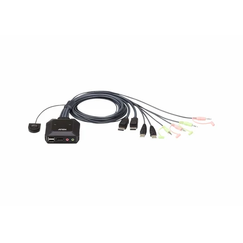 ATEN 2 prievadų USB DisplayPort KVM perjungiklis image 1
