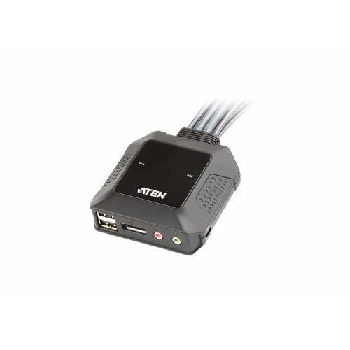 ATEN 2 prievadų USB DisplayPort KVM perjungiklis image 3
