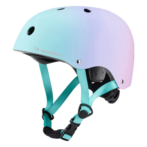 Wozinsky HT-38GRM BMX ir paspirtuko šalmas M, rožinis gradientas image 1