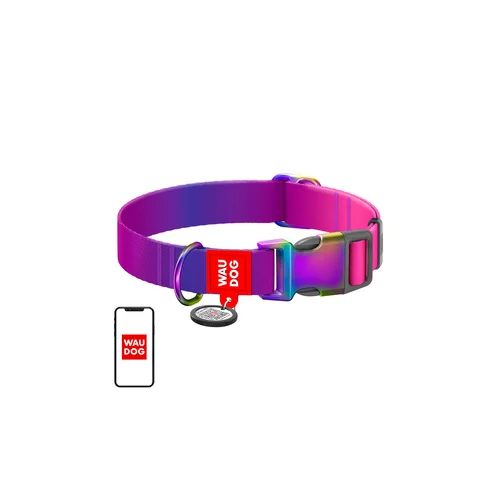 Waudog Gradient antkaklis šuniui L, violetinis image 1