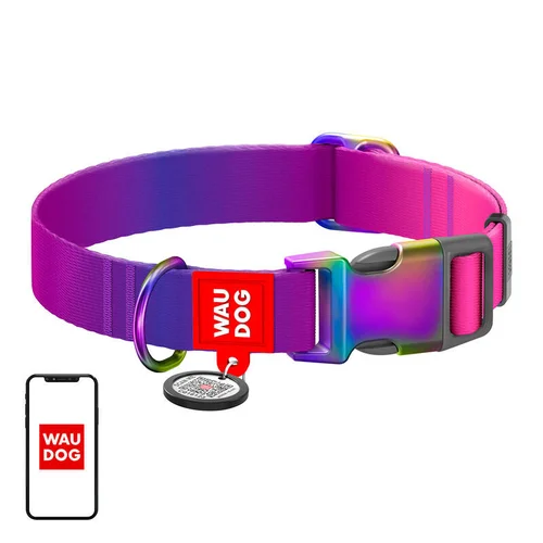 Waudog Gradient antkaklis šuniui L, violetinis image 2