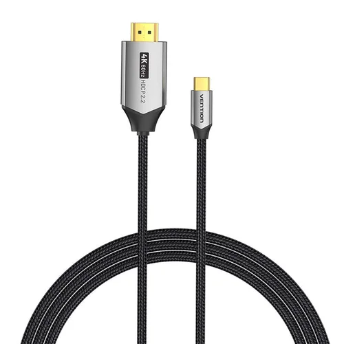 Vention CRBBF USB-C–HDMI 2.0 laidas, 1 m, juodas image 2
