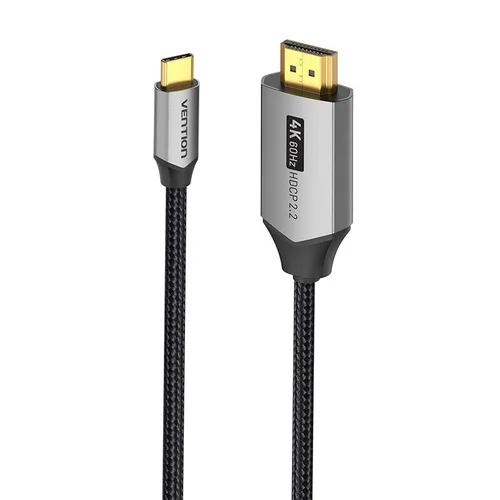 Vention CRBBF USB-C–HDMI 2.0 laidas, 1 m, juodas image 3