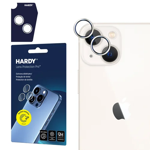 HARDY Lens Protection Pro iPhone 13 objektyvo apsauga, sidabrinė image 1