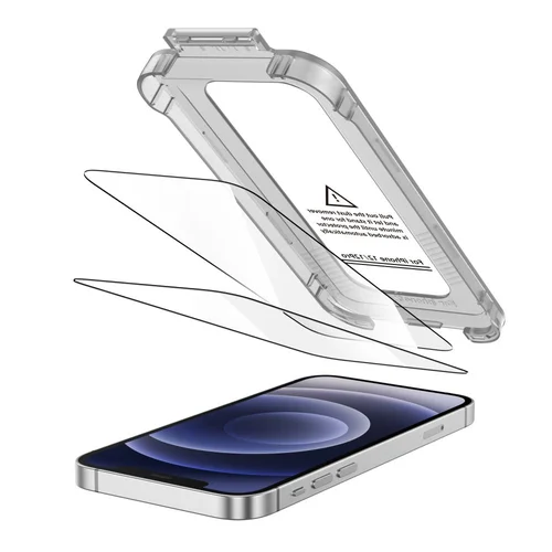 Tech-Protect Quick Set+ 2 vnt. juodas stiklas iPhone 12/12 Pro image 2