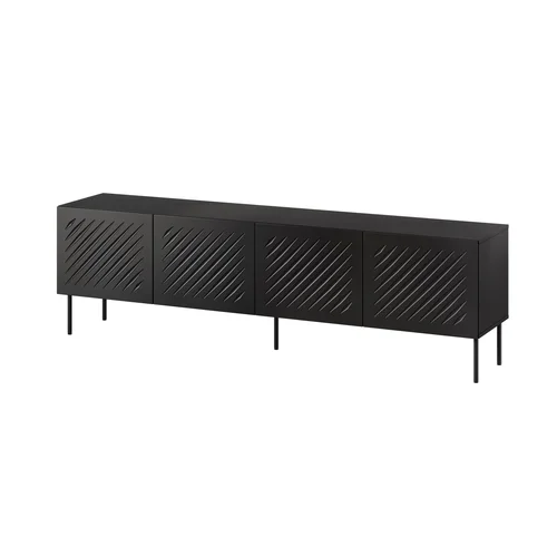 SIENA RTV spintelė 200 × 40 × 60 cm, juoda image 1
