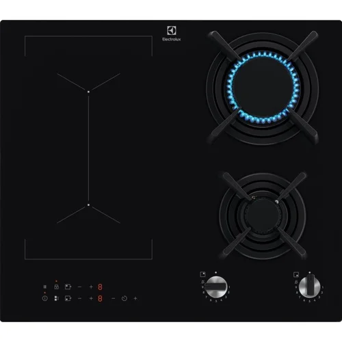 ELECTROLUX KDI641723K indukcinė-dujinė viryklė 60 cm, juoda image 1