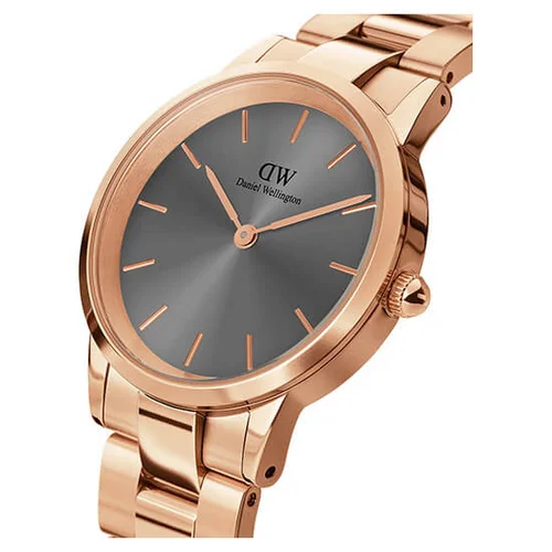 Daniel Wellington Iconic Link Grey DW00100332 vyriškas laikrodis image 2