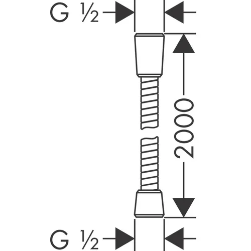 Dušo žarna 200 cm Hansgrohe 28134000 image 2