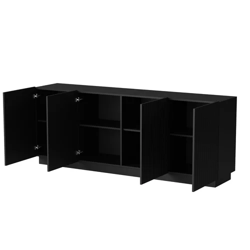 Cama LIVERTI komoda 200 × 42 × 78 cm, juoda image 2