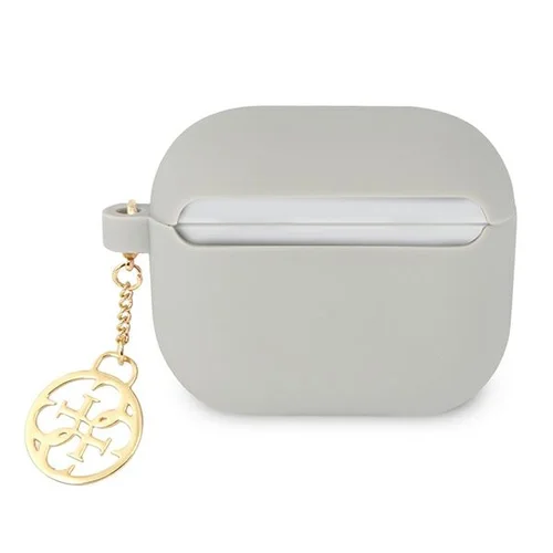 Guess GUA3LSC4EG pilkas silikoninis dėklas AirPods 3 image 2