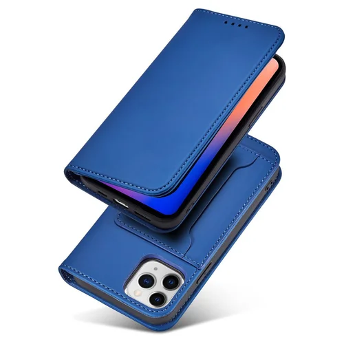 Magnetinis kortelių dėklas iPhone 12, mėlynas image 3
