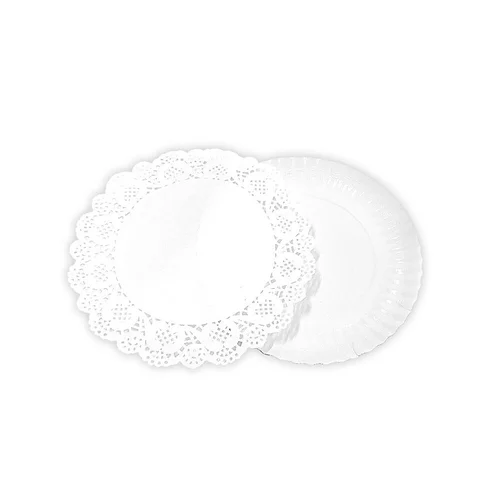 ALGON Vienkartinis padėklas maistui, 25 cm, 2vnt, balta image 1