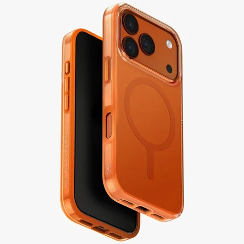 UNIQ Clario Magclick įkrovimo dėklas iPhone 17 Pro, oranžinis image 1