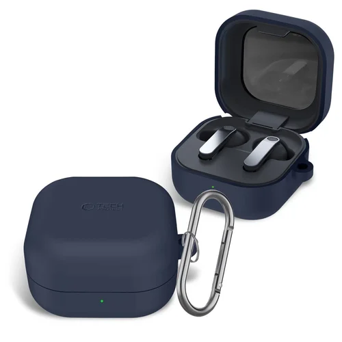 Tech-Protect silikoninė kilpelė Samsung Galaxy Buds 4 / 4 Pro, tamsiai mėlyna image 3