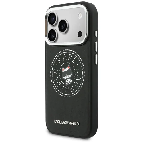Karl Lagerfeld Point & Choupette Sketch MagSafe dėklas iPhone 17 Pro, juodas image 2