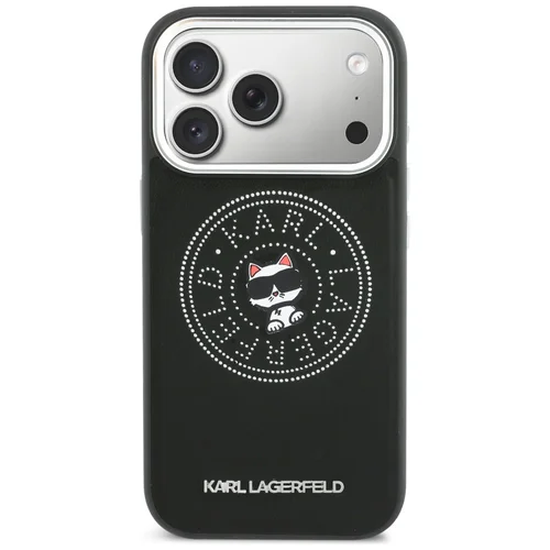 Karl Lagerfeld Point & Choupette Sketch MagSafe dėklas iPhone 17 Pro, juodas image 3