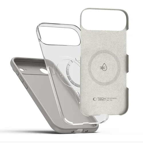Tech-Protect silikoninis MagSafe dėklas iPhone 17 Air, pilkas image 1