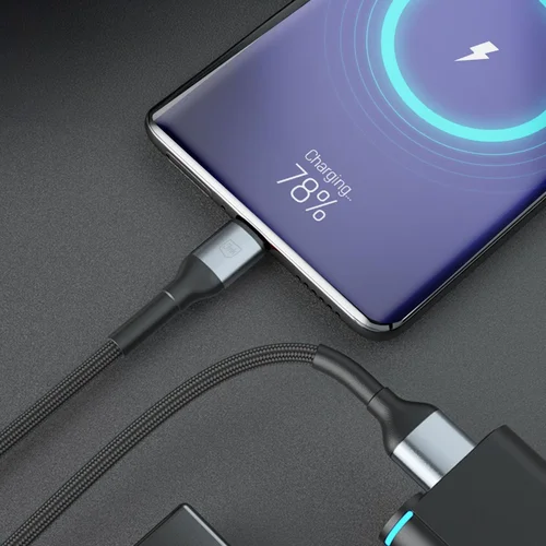 3mk Hyper Cable N-SERIES USB-A–USB-C 1 m 18 W, juodas image 3