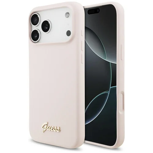 Guess MagSafe silikoninis dėklas iPhone 17 Pro Max, rausvas image 1
