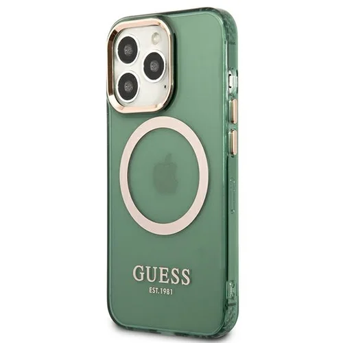 Guess GUHMP13LHTCMA dėklas iPhone 13 / 13 Pro, žalias, MagSafe image 2