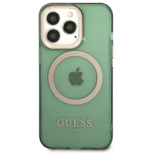 Guess GUHMP13LHTCMA dėklas iPhone 13 / 13 Pro, žalias, MagSafe image 3