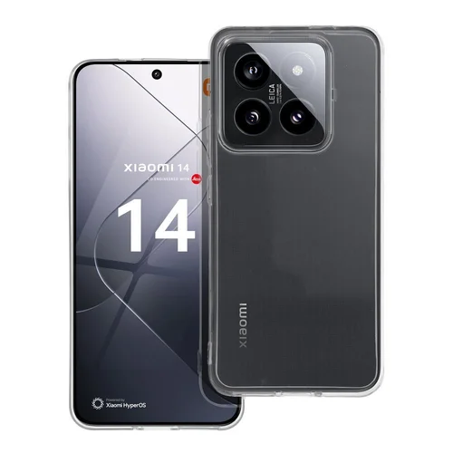 SKAIDRUS 2 mm dėklas Xiaomi 14 Pro, skaidrus image 1