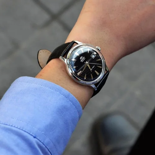 Orient Bambino 2-osios kartos FAC00004B0 juodas vyriškas laikrodis image 1