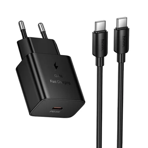 Hoco N76 USB-C įkroviklis 25 W, juodas image 1