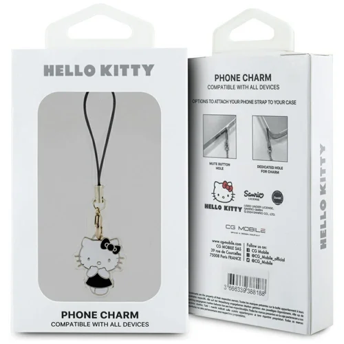 Hello Kitty juodas pakabukas image 3