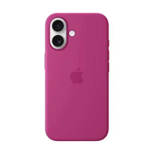 Apple MYY53ZM/A iPhone 16 Silikoninis dėklas su MagSafe, Fuksija image 1