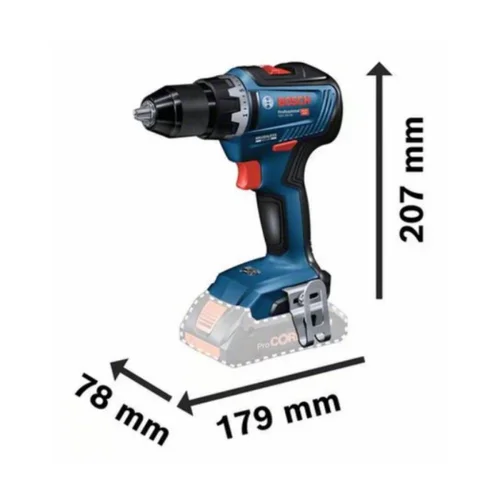 Bosch GSR 18V-55 Solo akumuliatorinis suktuvas-gręžtuvas image 2