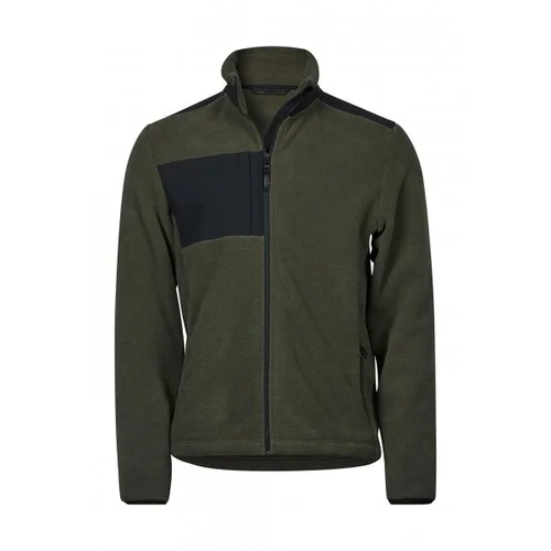 Tee Jays 9120 džemperis vyriškas, fleece, M, Deep Green/Black image 1