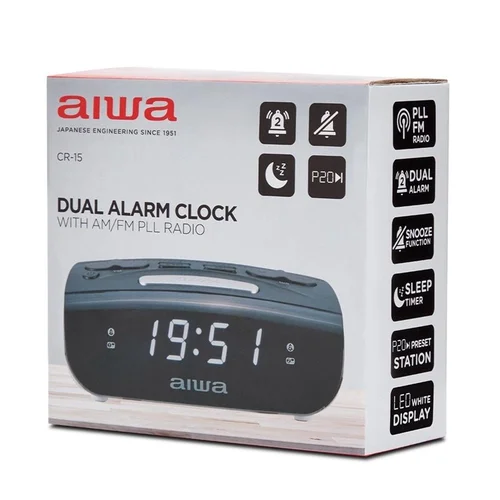 AIWA CR-15 radijo imtuvas, 150x130x60 mm, Juoda image 2