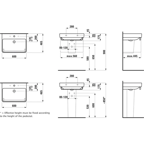 Praustuvas Laufen PRO S H8109630001041 image 2