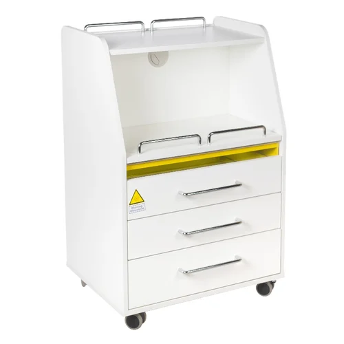 Beauty System 601 WHITE kosmetologinis vežimėlis su UV sterilizatoriumi image 1