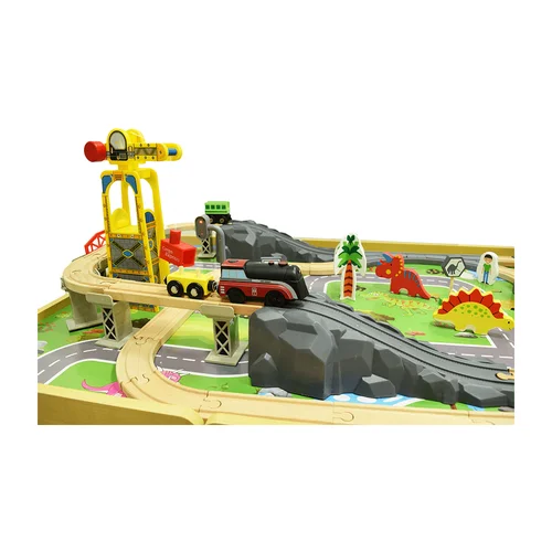 Medinis žaidimų stalas „Dinozaurų miestas“ image 2