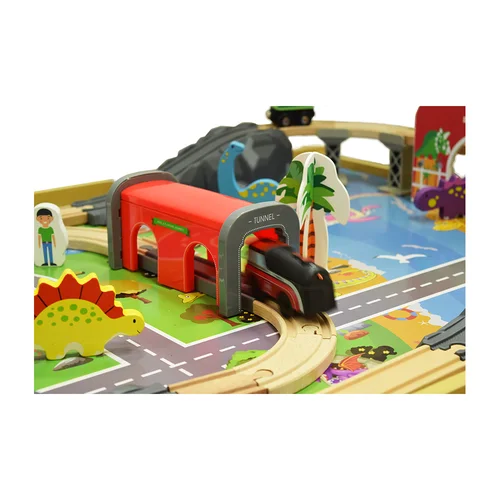 Medinis žaidimų stalas „Dinozaurų miestas“ image 3
