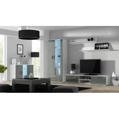Cama SOHO 2 pakabinamų lentynų komplektas 125 cm, baltas matinis image 2