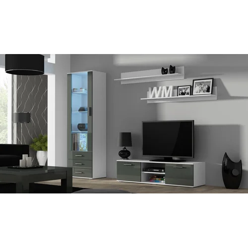 Cama SOHO 2 pakabinamų lentynų komplektas 125 cm, baltas matinis image 3