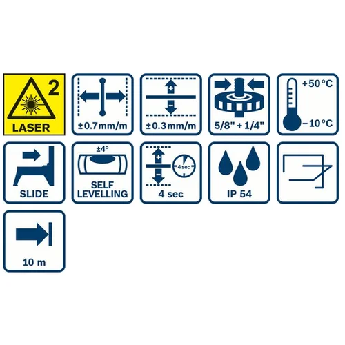 Bosch GLL 2-10 Linijinis lazerinis nivelyras image 2