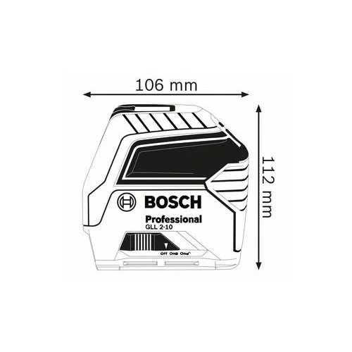 Bosch GLL 2-10 Linijinis lazerinis nivelyras image 3
