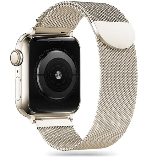 Tech-Protect MilaneseBand apyrankė Apple Watch 4–9 / SE, 38/40/41 mm, smėlinė image 1